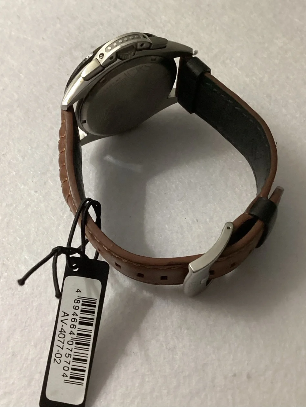AVI-8  P-51 Mustang Blakeslee Bronze Oak Brown Genuine Leather Strap Watch, 43mm